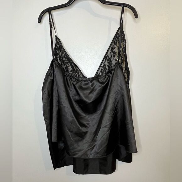 Boohoo Black Two-Piece Tank and Shorts Pajama Set Size 22 - Picture 3 of 14